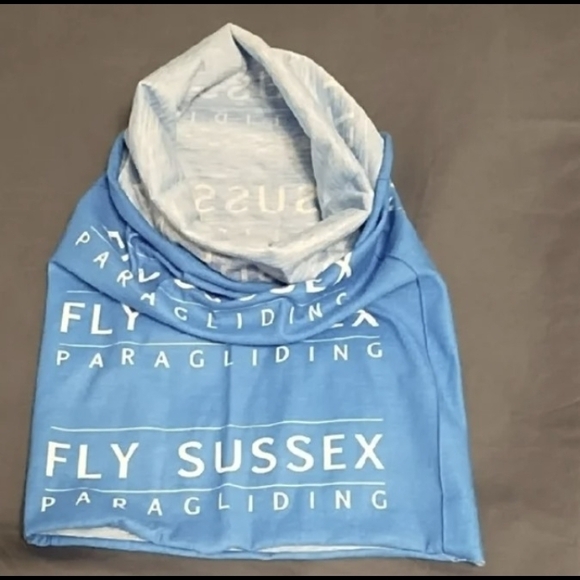 Fly Sussex Paragliding Blue Scarf/Headwrap - Picture 4 of 6